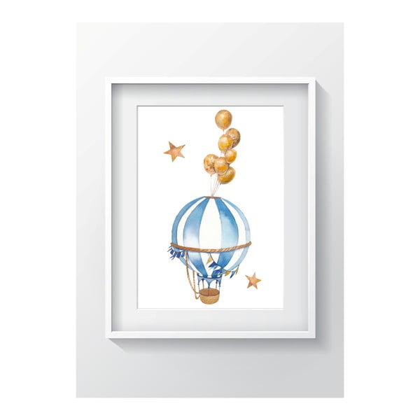 Nástěnný obraz OYO Kids Air Balloon Adventures, 24 x 29 cm