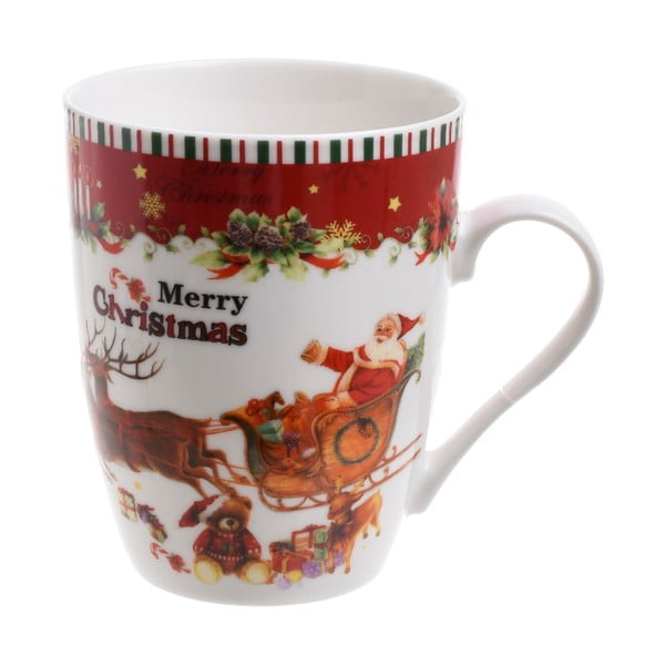 Porcelánový hrnek InArt Santa, 375 ml