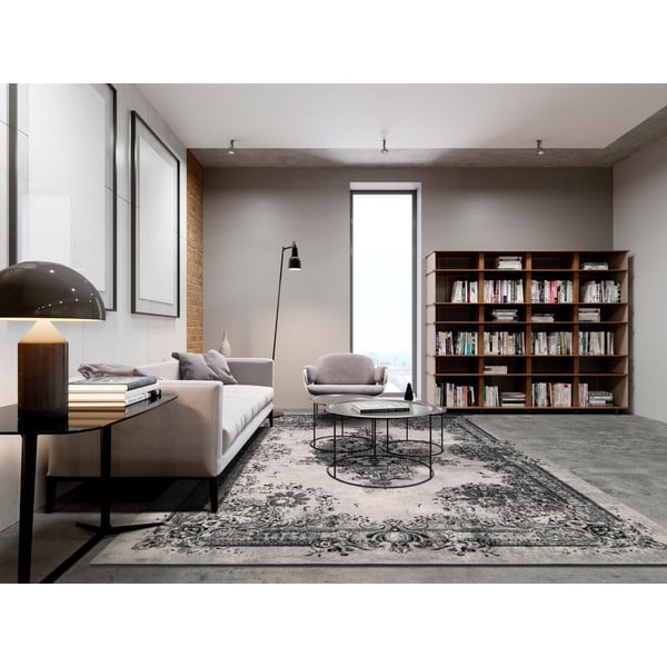 Šedý vlněný koberec 200x300 cm Meri – Agnella-image-1