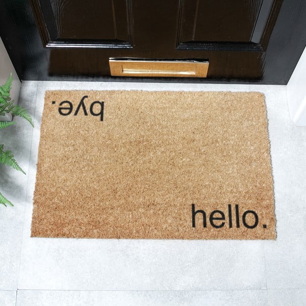 Rohožka z kokosového vlákna 40x60 cm Hello, Bye – Artsy Doormats-image-2