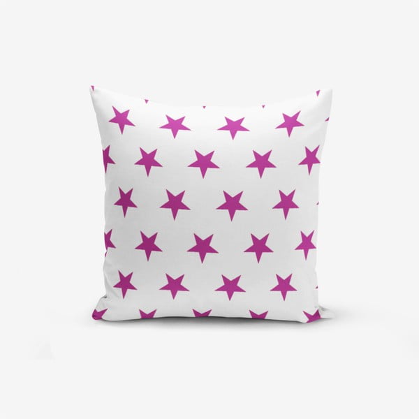 Povlak na polštář s příměsí bavlny Minimalist Cushion Covers Lilac Color Star Modern, 45 x 45 cm