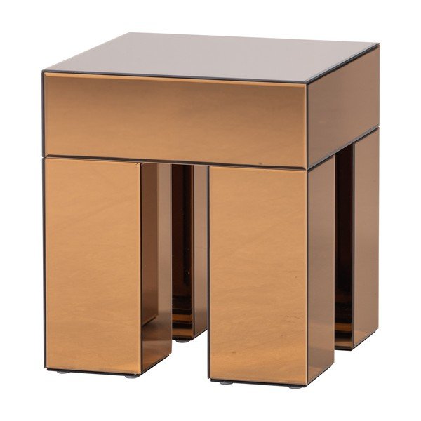 Lesklý odkládací stolek 45x45 cm Mirrox – WOOOD