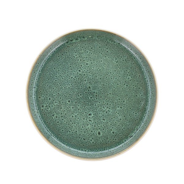 Bílý/zelený dezertní  talíř z kameniny ø 21 cm Gastro White/Green – Bitz