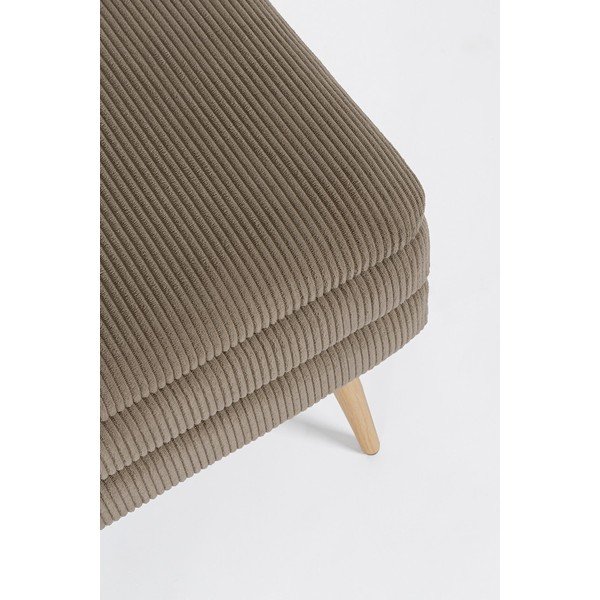 Taupe polstrovaná lavice Olga – Bizzotto-image-4