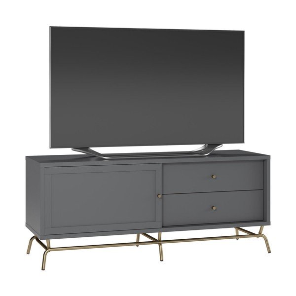 Šedý TV stolek 150x62 cm Madison - Støraa-image-3