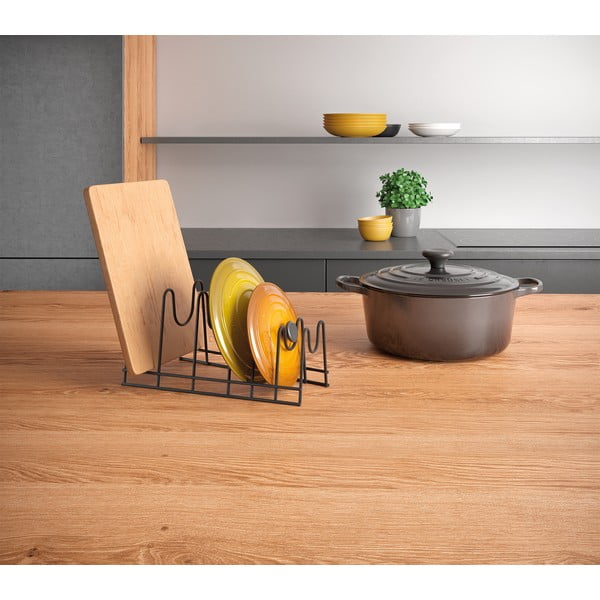 Černý stojan na talíře Metaltex Lido Lava-image-1