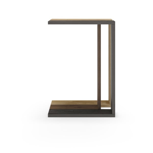 Odkládací stolek v dekoru dubu 40x30 cm Macha – Marckeric-image-4