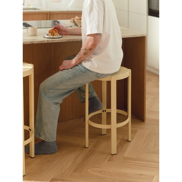 Žlutá ocelová stolička Doon – noo.ma-image-1