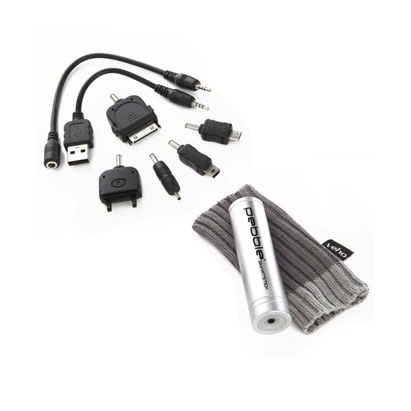 Powerbanka na cesty Pebble Smartstick, stříbrná-image-2