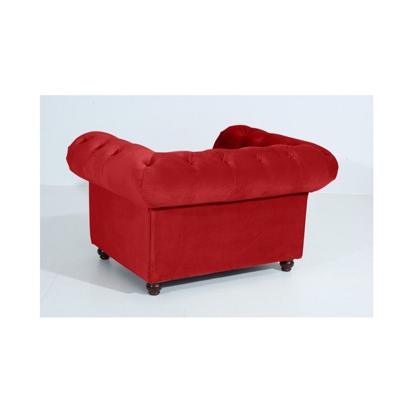 Červené křeslo Max Winzer Orleans Velvet-image-3