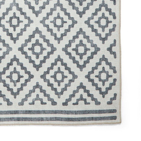 Šedý pratelný běhoun 76x230 cm Coral Grey – Think Rugs-image-4