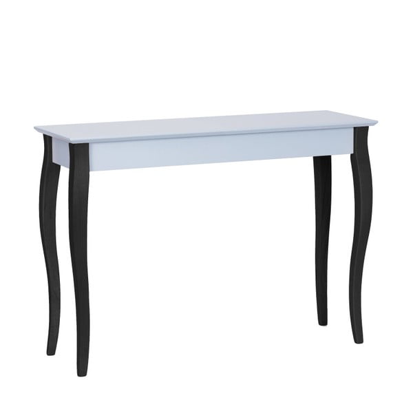 Světle šedý konzolový stolek s černými nohami Ragaba Lilo, šířka 105 cm