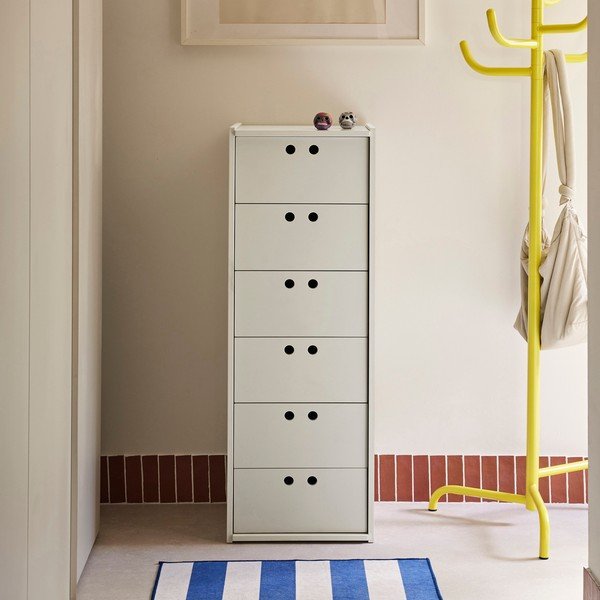 Krémová skříňka 40x118x40 cm Wally – Teulat-image-1