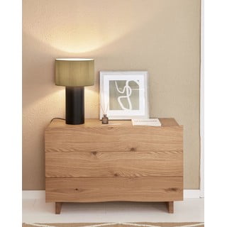 Černo-šedá stolní lampa s kovovým stínidlem (výška 50 cm) Domicina – Kave Home
