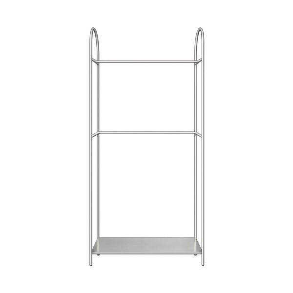 Kovový stojan na oblečení v matně stříbrné barvě 92x186x39 cm Arch – Mette Ditmer Denmark