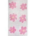 Růžový/slonovinový pratelný dětský koberec 80x150 cm Cute Flowers Pink – Vitaus
