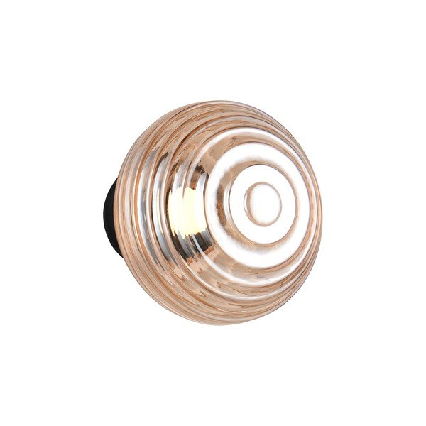 Jantarové skleněné LED nástěnné svítidlo na USB ø 15,5 cm Earl – Reality-image-3