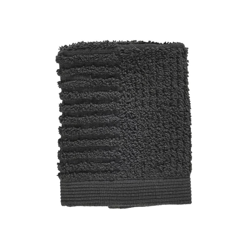 Antracitově šedý bavlněný ručník 30x30 cm Classic - Zone