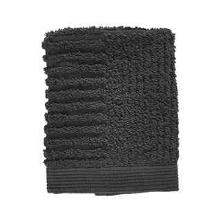 Antracitově šedý ručník ze 100% bavlny na obličej Zone Classic, 30 x 30 cm