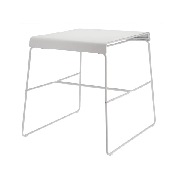 Bílý kovový jídelní stůl 58x75 cm A-Café – Zone-image-2