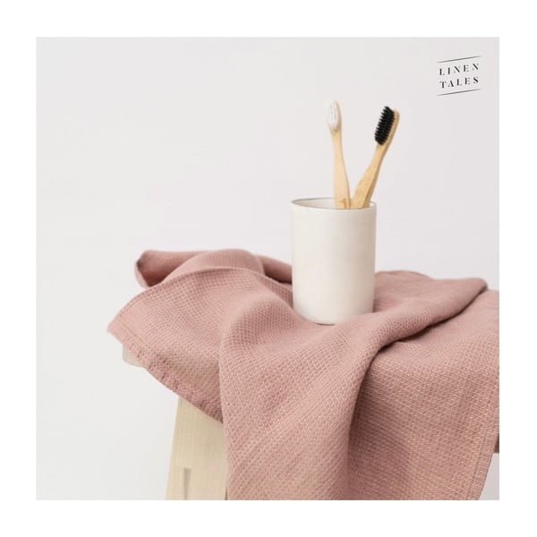 Hnědý lněný ručník 140x100 cm - Linen Tales-image-1