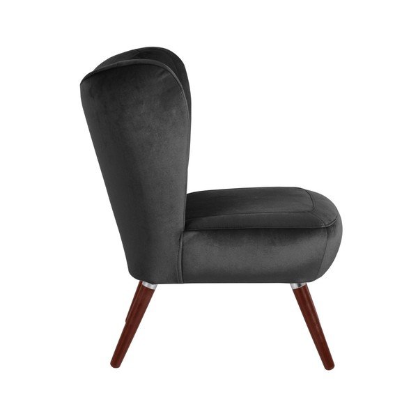 Antracitové křeslo Max Winzer Sari Velvet-image-4