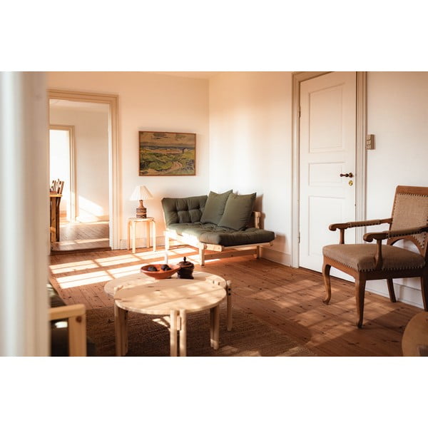 Kulatý konferenční stolek z borovicového dřeva v přírodní barvě ø 60 cm Sticks – Karup Design-image-4