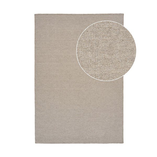 Taupe koberec s příměsí vlny 200x300 cm Nila – House Nordic