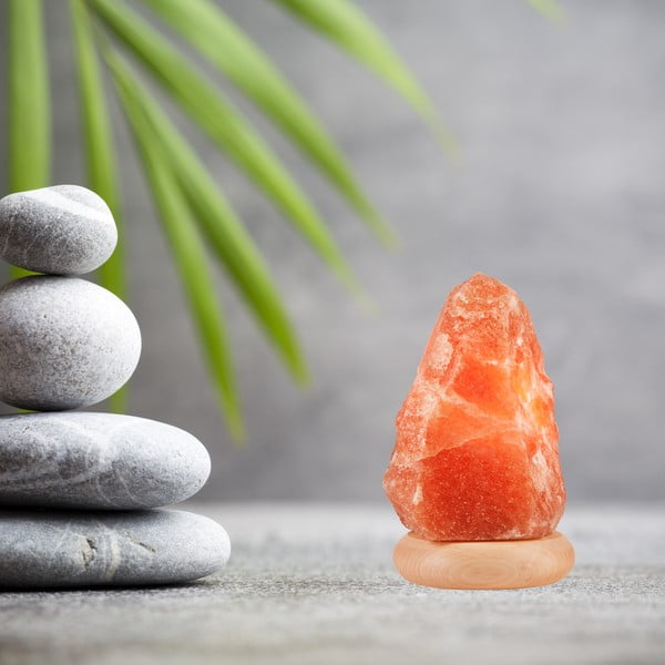 Oranžová solná lampa, výška 19 cm Sally – LAMKUR-image-1