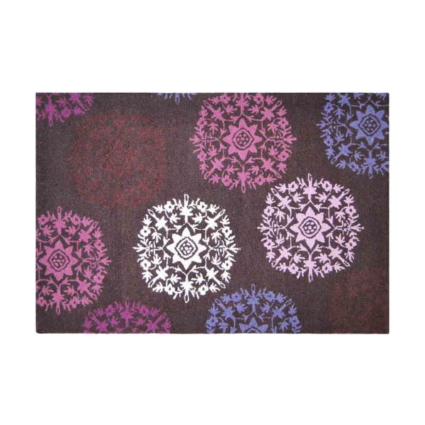 Vlněný koberec Purple Starbust, 121x182 cm