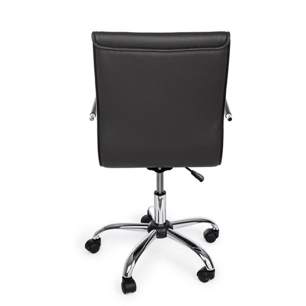 Tmavě šedá kancelářská židle z imitace kůže Perth – Yes Everyday-image-4