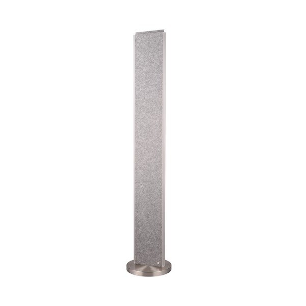 Šedá LED stojací lampa s hlasovým ovládáním/s ovládáním pomocí mobilní aplikace s textilním stínidlem (výška 180 cm) Cicara – CINQUE-image-2