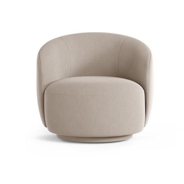 Světle hnědé otočné žinylkové křeslo Letizia – Micadoni -image-1