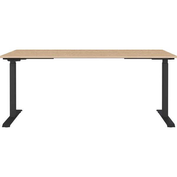 Polohovací pracovní stůl s elektricky nastavitelnou výškou s deskou v dubovém dekoru 80x180 cm Lissabon – Germania