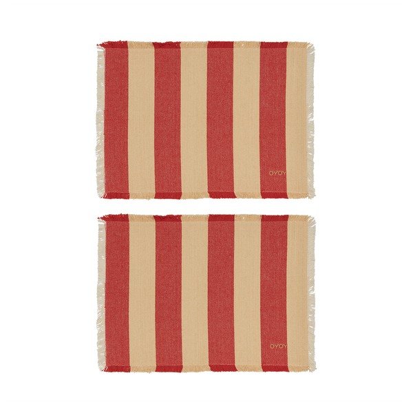 Prostírání v sadě 2 ks z bio bavlny 36x48 cm Toppu – OYOY Living Design
