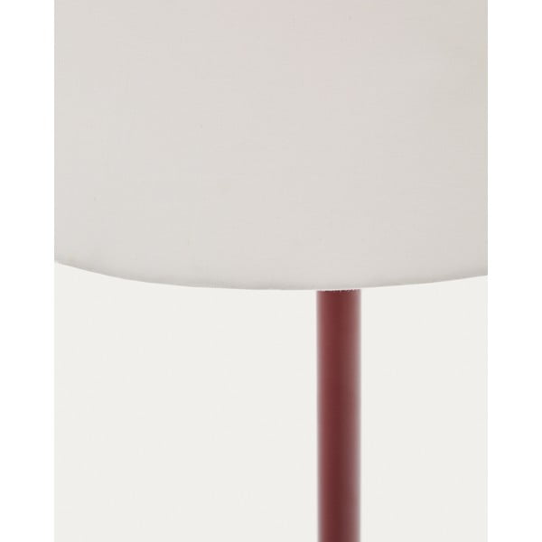 Stojací lampa v terakotové barvě s textilním stínidlem (výška 153 cm) Navat – Kave Home-image-4