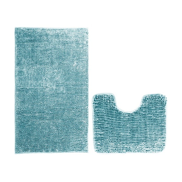 Sada 2 modrých koupelnových předložek AmeliaHome Bati