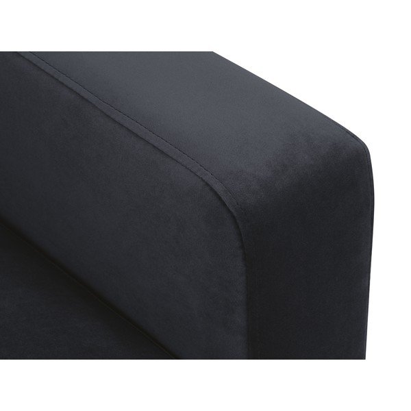 Tmavě modrá sametová pohovka Kooko Home Harmony, 220 cm-image-4