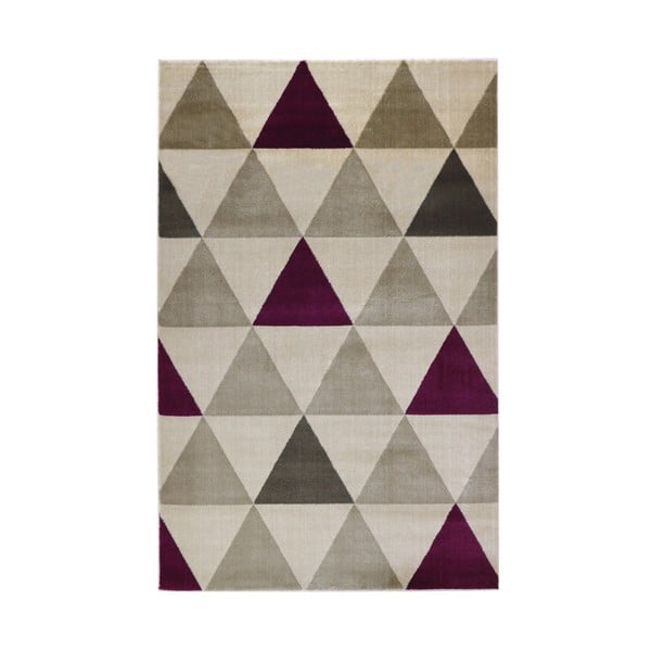 Béžový koberec Floorita Roma Violet, 80 x 150 cm