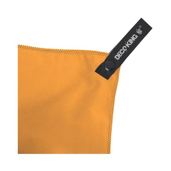 Set oranžové rychleschnoucí osušky a ručníku DecoKing EKEA, 70 x 140 cm + 30 x 50 cm-image-2
