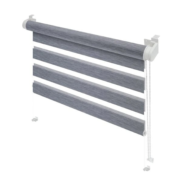 Šedá roleta den a noc 42,5x150 cm Zebra Natur – Gardinia-image-1