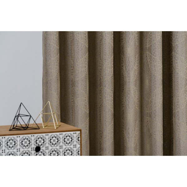 Závěs ve zlaté barvě 140x160 cm Elys – Mendola Fabrics-image-2