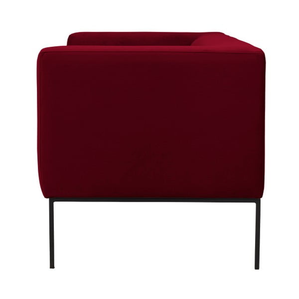 Červená sametová pohovka Windsor & Co Sofas Neptune, 195 cm-image-3