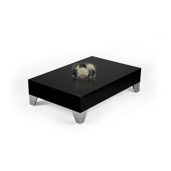 Černý konferenční stolek MobiliFiver Evolution, 60 x 90 cm