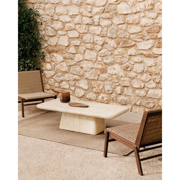 Béžový vnitřní a venkovní koberec z recyklovaných vláken 160x230 cm Despas – Kave Home-image-1