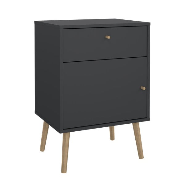 Antracitový noční stolek Bodo – Tvilum-image-3