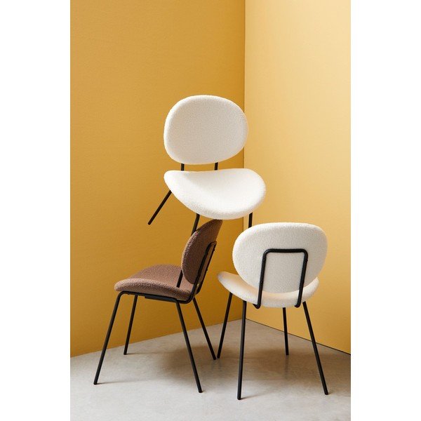 Bílá čalouněná jídelní židle Maddie – Yes Everyday-image-1