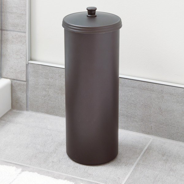 Zásobník na toaletní papír v bronzové barvě iDesign Kent, výška 39 cm-image-4