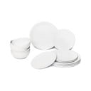 12dílná sada bílého porcelánového nádobí Bonami Essentials Purita