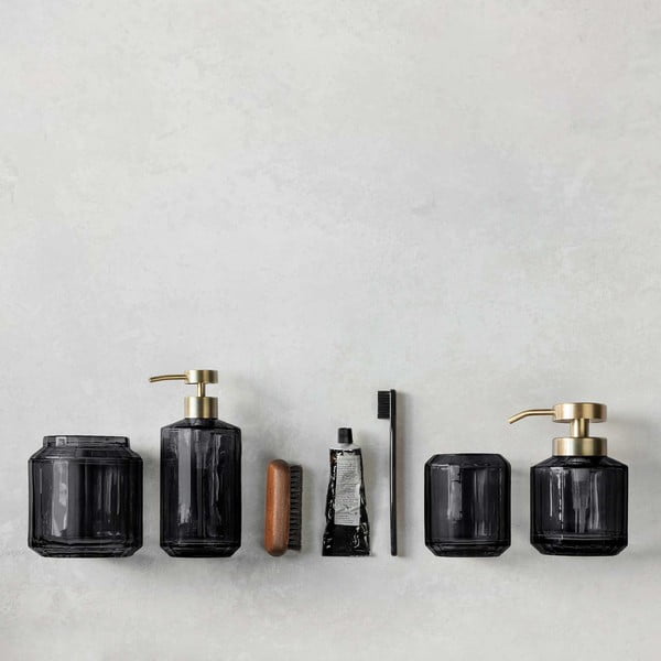 Černý skleněný kelímek na zubní kartáčky Vision – Mette Ditmer Denmark-image-4